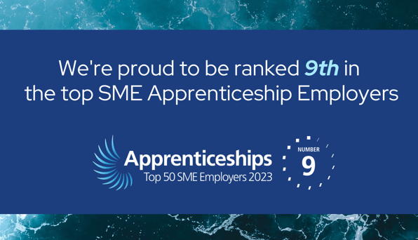 Bluecube Ranks 9th in Top SME Apprenticeship Employers in the UK