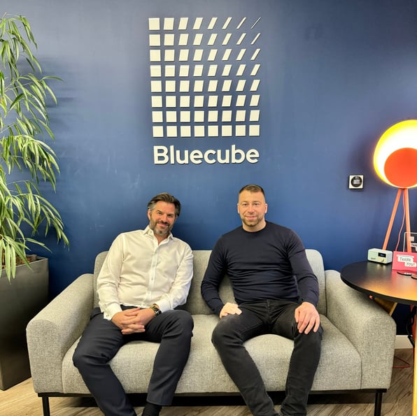 James Hawker, Bluecube CEO and Jonathan Crowe, co-founder and COO of Ekco