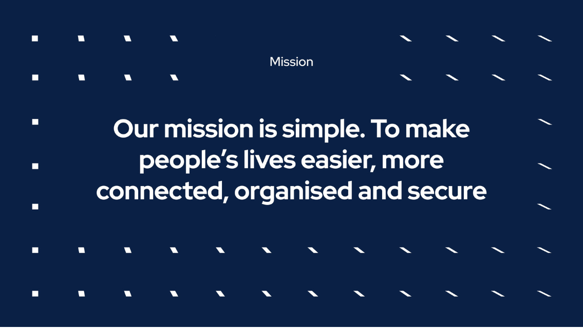 bluecube's mission: to make people's lives easier, more connected, organised and secure
