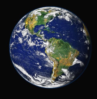 image of the world from space
