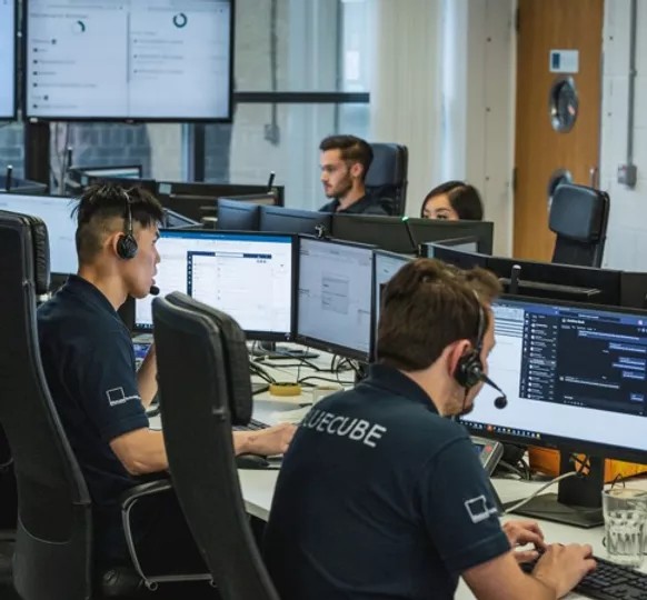 Our IT service desk team delivering technology services to clients across the UK and overseas