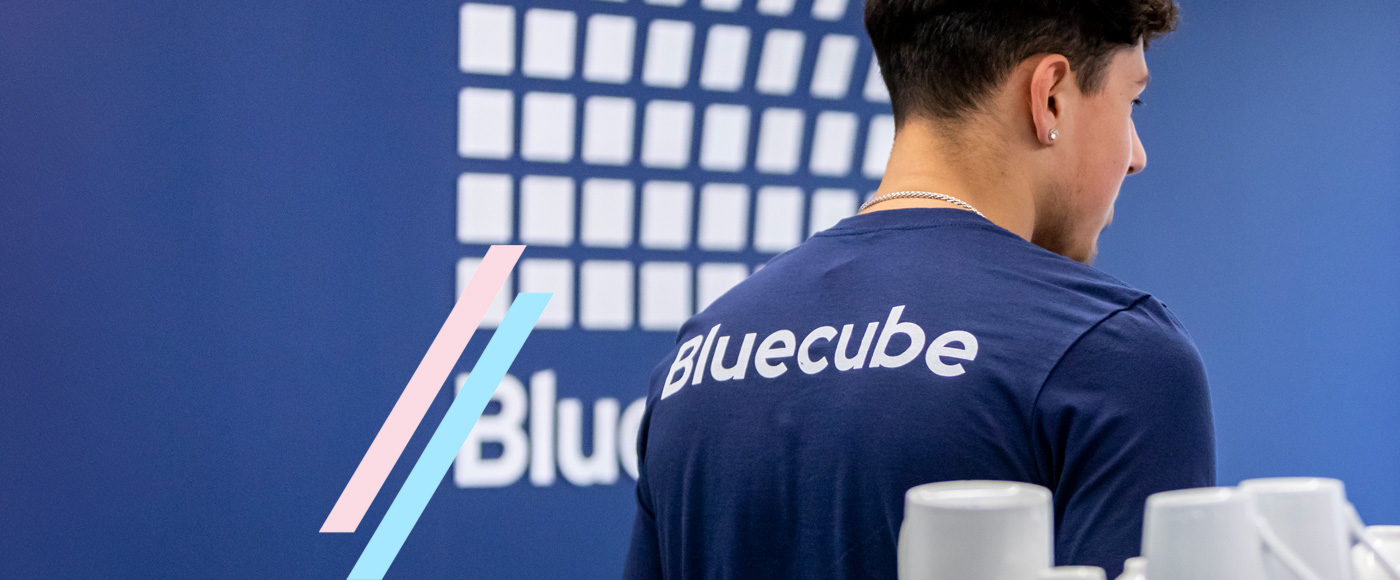 bluecube team in the office